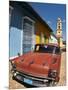 Old Classic Chevy on Cobblestone Street of Trinidad, Cuba-Bill Bachmann-Mounted Photographic Print