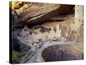 Old Cliff Dwellings and Cliff Palace in the Mesa Verde National Park, Colorado, USA-Gavin Hellier-Stretched Canvas