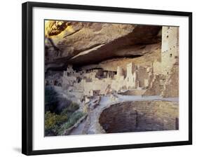 Old Cliff Dwellings and Cliff Palace in the Mesa Verde National Park, Colorado, USA-Gavin Hellier-Framed Photographic Print