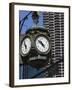 Old Clock, 33 East Wacker Drive, Formerly known as the Jewelery Building, Chicago, Illinois, USA-Amanda Hall-Framed Photographic Print