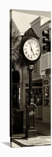 Old Clock - Key West - Florida-Philippe Hugonnard-Stretched Canvas