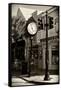 Old Clock - Key West - Florida-Philippe Hugonnard-Framed Stretched Canvas