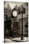 Old Clock - Key West - Florida-Philippe Hugonnard-Stretched Canvas