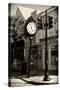 Old Clock - Key West - Florida-Philippe Hugonnard-Stretched Canvas