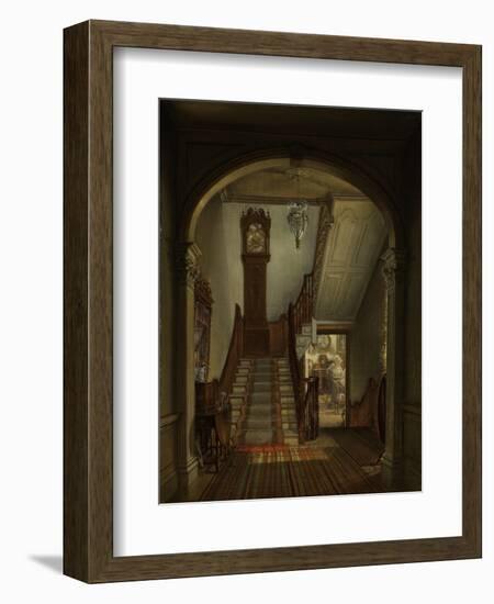 Old Clock on the Stairs, 1868-Edward Lamson Henry-Framed Giclee Print