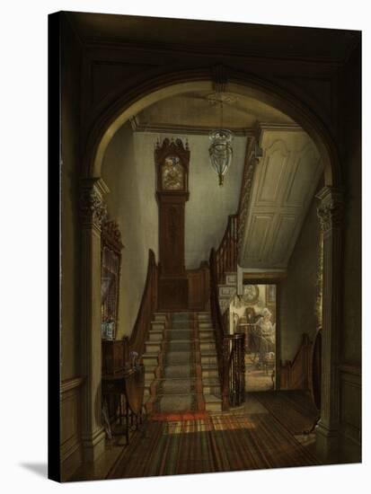 Old Clock on the Stairs, 1868-Edward Lamson Henry-Stretched Canvas