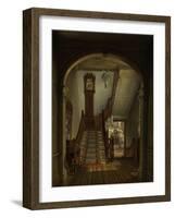 Old Clock on the Stairs, 1868-Edward Lamson Henry-Framed Giclee Print