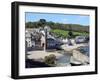 Old Clock Tower in the Village of Kingsand on Southwest Corner of Plymouth Sound, Devon, England-David Lomax-Framed Photographic Print