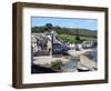 Old Clock Tower in the Village of Kingsand on Southwest Corner of Plymouth Sound, Devon, England-David Lomax-Framed Photographic Print