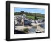 Old Clock Tower in the Village of Kingsand on Southwest Corner of Plymouth Sound, Devon, England-David Lomax-Framed Photographic Print