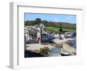 Old Clock Tower in the Village of Kingsand on Southwest Corner of Plymouth Sound, Devon, England-David Lomax-Framed Photographic Print