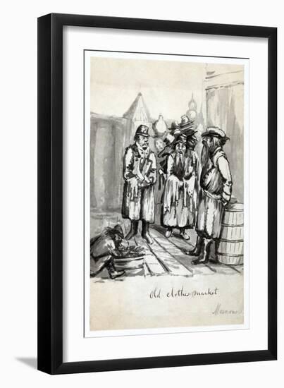 Old Clothes Market, Moscow, Published C.1862-Bayard Taylor-Framed Giclee Print