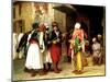 Old Clothes Merchant, Cairo, 1866-Jean Leon Gerome-Mounted Giclee Print