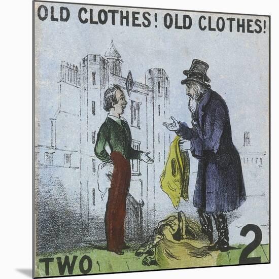 Old Clothes! Old Clothes!, Cries of London, C1840-TH Jones-Mounted Giclee Print