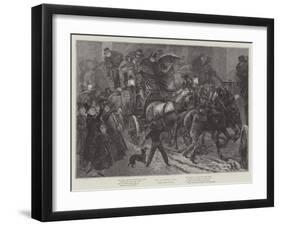 Old Coaching Days-Sir Frederick William Burton-Framed Giclee Print