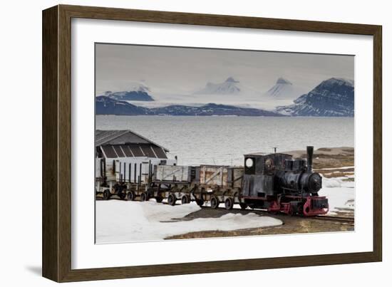 Old Coal Train with Snow-Eleanor-Framed Photographic Print