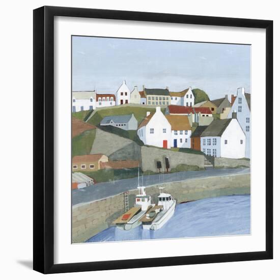 Old Coast Town I-Grace Popp-Framed Art Print