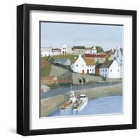 Old Coast Town I-Grace Popp-Framed Art Print