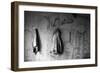 Old Coat Hanging on Wall-Rip Smith-Framed Photographic Print