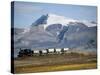Old Colliery Locomotive, Ny Alesund, Spitsbergen, Norway, Scandinavia-David Lomax-Stretched Canvas