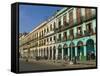 Old Colonial Houses in the Center of Havana, Cuba, West Indies, Caribbean, Central America-null-Framed Stretched Canvas