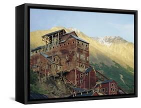 Old Copper Mine Buildings, Preserved National Historic Site, Kennecott, Alaska, USA-Anthony Waltham-Framed Stretched Canvas