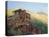 Old Copper Mine Buildings, Preserved National Historic Site, Kennecott, Alaska, USA-Anthony Waltham-Stretched Canvas