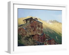 Old Copper Mine Buildings, Preserved National Historic Site, Kennecott, Alaska, USA-Anthony Waltham-Framed Photographic Print