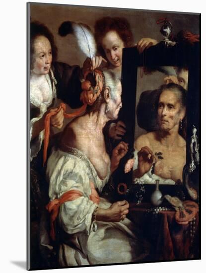 Old Coquette (Vanita), after 1630-Bernardo Strozzi-Mounted Giclee Print