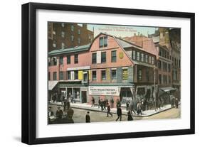 Old Corner Book Store, Boston-null-Framed Art Print