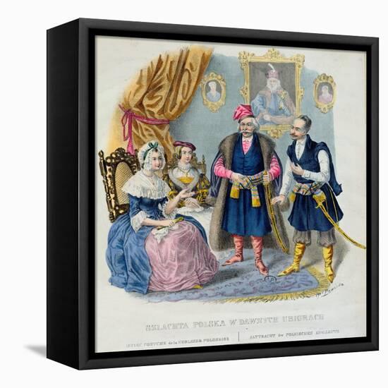 Old Costumes of the Polish Nobility-Jan Lewicki-Framed Stretched Canvas