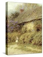 Old Cottage at Freshwater, Isle of Wight-Helen Allingham-Stretched Canvas