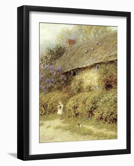 Old Cottage at Freshwater, Isle of Wight-Helen Allingham-Framed Giclee Print