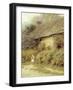 Old Cottage at Freshwater, Isle of Wight-Helen Allingham-Framed Giclee Print