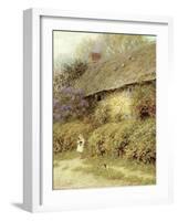 Old Cottage at Freshwater, Isle of Wight-Helen Allingham-Framed Giclee Print