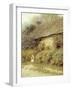 Old Cottage at Freshwater, Isle of Wight-Helen Allingham-Framed Premium Giclee Print