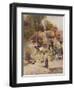 Old Cottage at Sutton Courtney, Berkshire-David Woodlock-Framed Premium Giclee Print