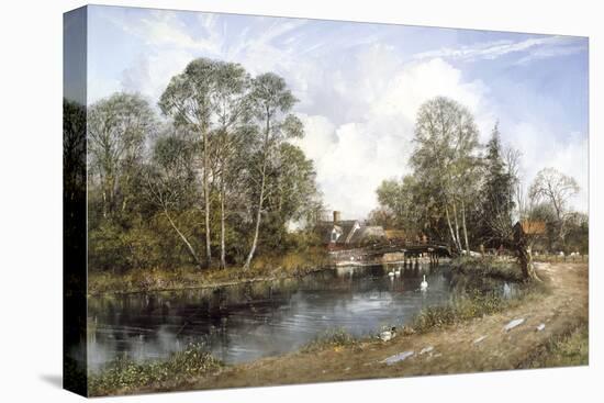 Old Cottage, Flatford Mill-Clive Madgwick-Stretched Canvas