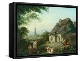 Old Cottage, Masham, 1816-Julius Caesar Ibbetson-Framed Stretched Canvas