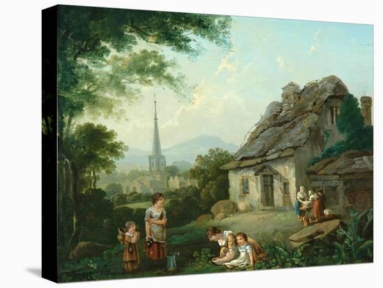 Old Cottage, Masham, 1816-Julius Caesar Ibbetson-Stretched Canvas