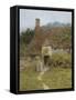 Old Cottage, Witley-Helen Allingham-Framed Stretched Canvas