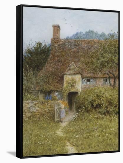 Old Cottage, Witley-Helen Allingham-Framed Stretched Canvas