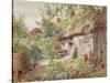 Old Cottage-null-Stretched Canvas