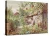 Old Cottage-null-Stretched Canvas