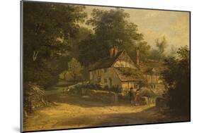 Old Cottages at Petersfield, 1820-William Kidd-Mounted Giclee Print