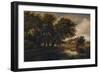 Old Cottages on the Brent, looking towards Harrow, 1830-Patrick Nasmyth-Framed Giclee Print