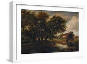 Old Cottages on the Brent, looking towards Harrow, 1830-Patrick Nasmyth-Framed Giclee Print