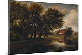 Old Cottages on the Brent, looking towards Harrow, 1830-Patrick Nasmyth-Mounted Giclee Print