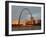 Old Courthouse and Gateway Arch Area along Mississippi River, St. Louis, Missouri, USA-Walter Bibikow-Framed Premium Photographic Print