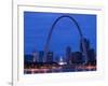 Old Courthouse and Gateway Arch Area along Mississippi River, St. Louis, Missouri, USA-Walter Bibikow-Framed Photographic Print